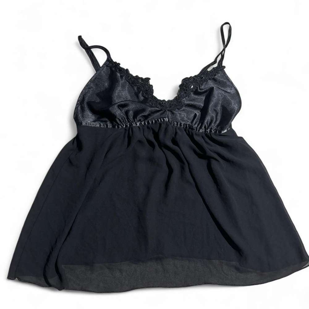 2000s Cosmopolitan Black Babydoll Slip